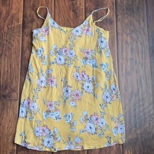 Yellow dress with flowers